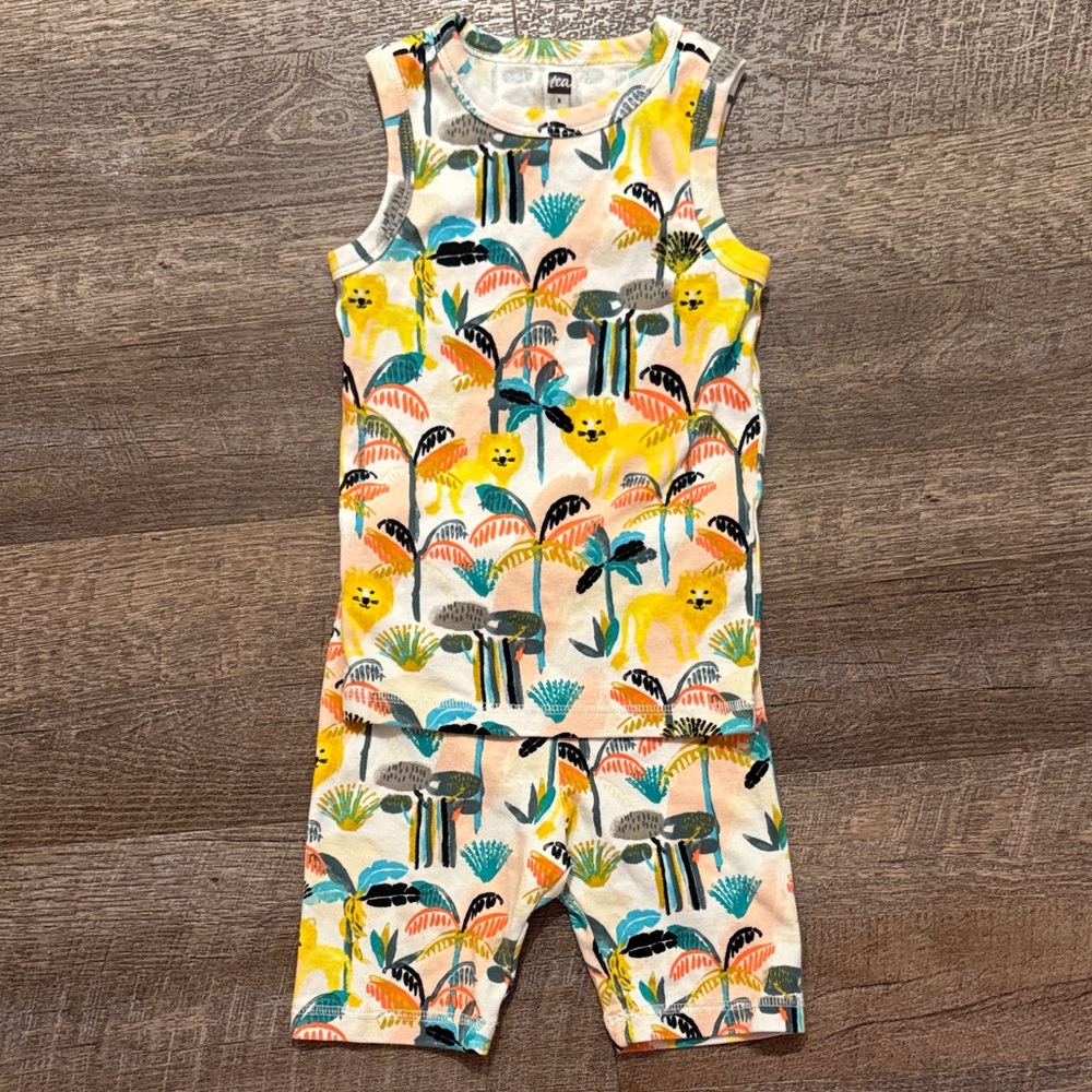 Tea Collection Summer Nights Tank Pajama in “Diani Beach Tropical Floral” Print